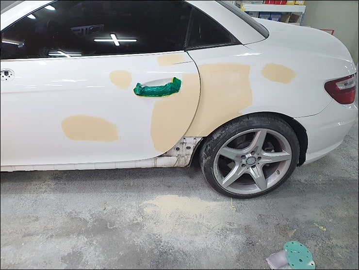 경기 남양주 오남읍 / 휀다수리 판금도색 보험수리 / 벤츠 / SLK-클래스