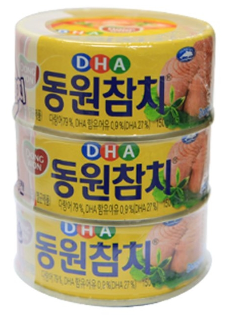 선호도 높은 동원에프엔비 DHA 동원참치 통조림, 150g, 3개입(로켓배송) ··· 선호도 높은 동원에프엔비 DHA 동원참치 통조림, 150g, 3개입(로켓배송) ···