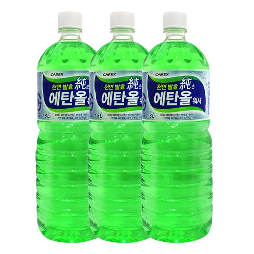 인지도 있는 카렉스 천연 발효 순 에탄올 워셔액, 1.8L, 3개 추천합니다