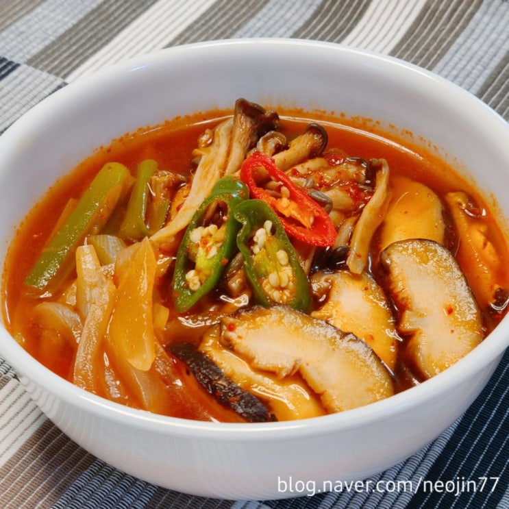 고추장 버섯찌개 만드는법 얼큰 버섯찌개 양념 알려드려요