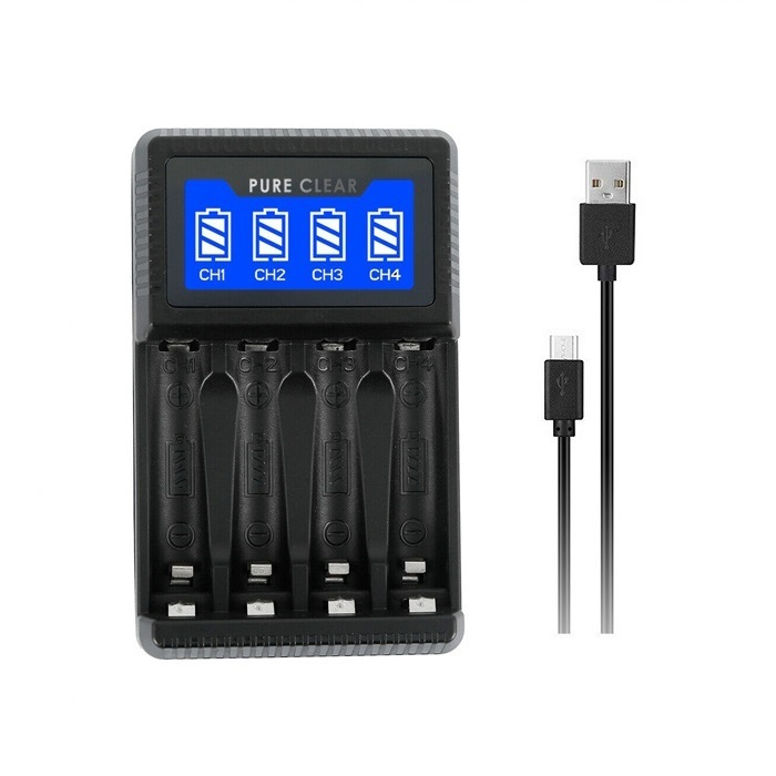 많이 팔린 퓨어클리어 4슬롯 AA AAA 충전지 USB 충전기, 1개, 퓨어클리어 AA AAA 충전지용 USB 4구 LCD 충전기 좋아요 많이 팔린 퓨어클리어 4슬롯 AA AAA 충전지 USB 충전기, 1개, 퓨어클리어 AA AAA 충전지용 USB 4구 LCD 충전기 좋아요