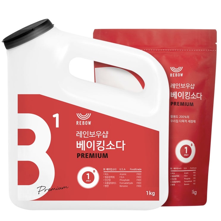 핵가성비 좋은 레인보우샵 왕톡톡이 베이킹소다 리필세트, 1kg, 1세트(로켓배송) ··· 핵가성비 좋은 레인보우샵 왕톡톡이 베이킹소다 리필세트, 1kg, 1세트(로켓배송) ···