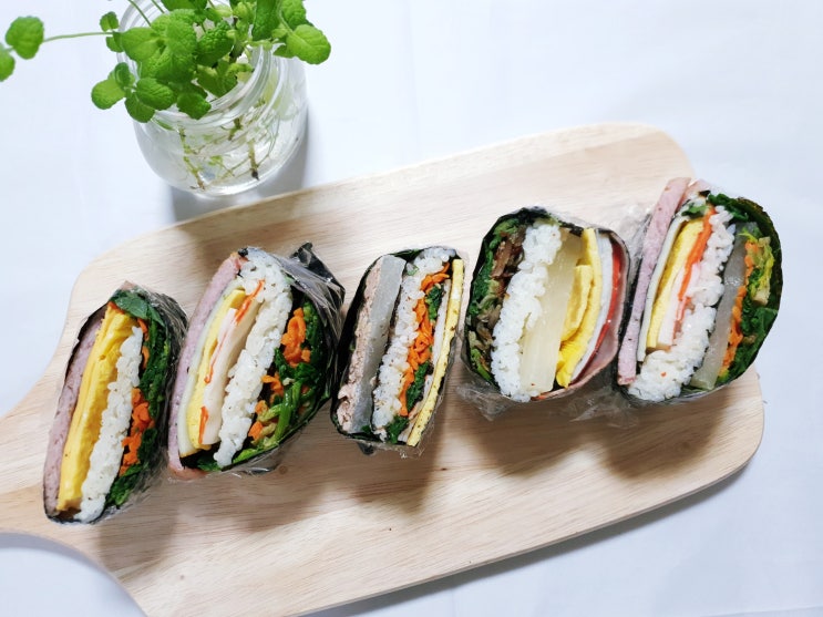  접는 김밥-다양한 재료로 맛있고 재미있게 <접는 김밥> 만들기