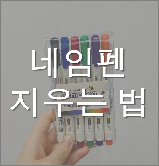 네임펜 지우는법 / 어떤 게 제일 잘 지워질까? - 테스트 동영상