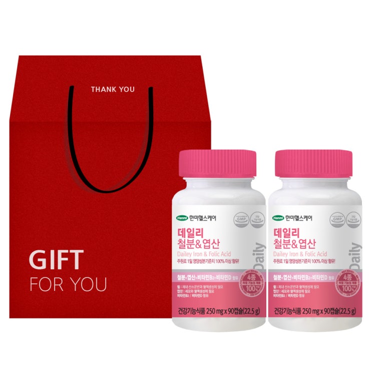 선호도 높은 한미헬스케어 데일리 철분 & 엽산 선물세트, 90정, 2개(로켓배송) 추천합니다 선호도 높은 한미헬스케어 데일리 철분 & 엽산 선물세트, 90정, 2개(로켓배송) 추천합니다