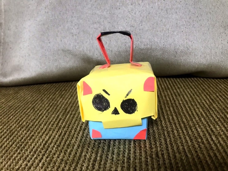 [스스로 놀이학습] 종이접기 - 브롤스타즈 메가상자 만들기