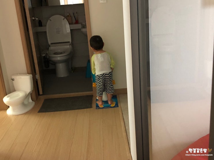  기저귀 떼는 시기와 방법이 다른 남매 아기변기 사용기
