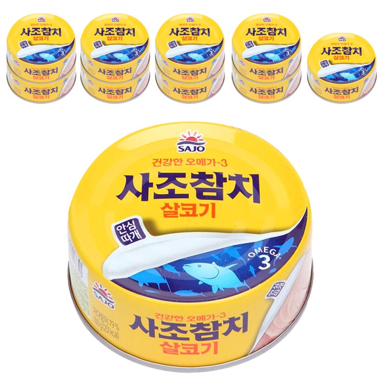 인기 많은 사조참치 살코기 안심따개, 100g, 10개입 좋아요