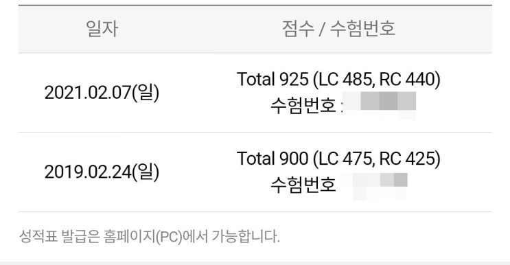  2년만에 토익 최고점 925점으로 갱신!!(토익 공부방법)