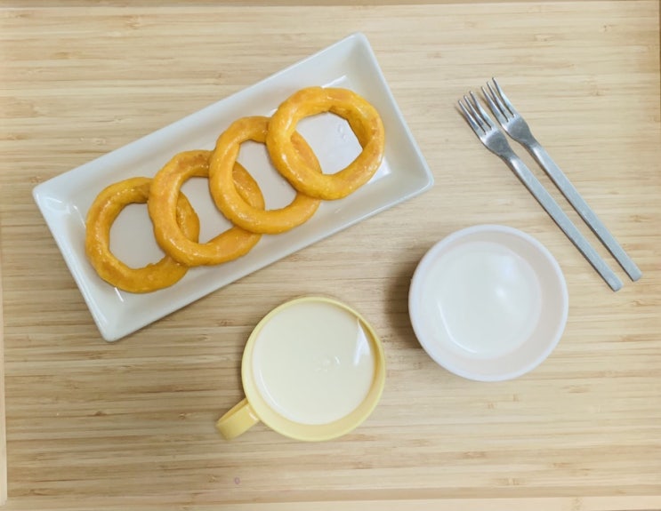  고구마 도넛과 치즈볼 아이들 간식으로 좋아요