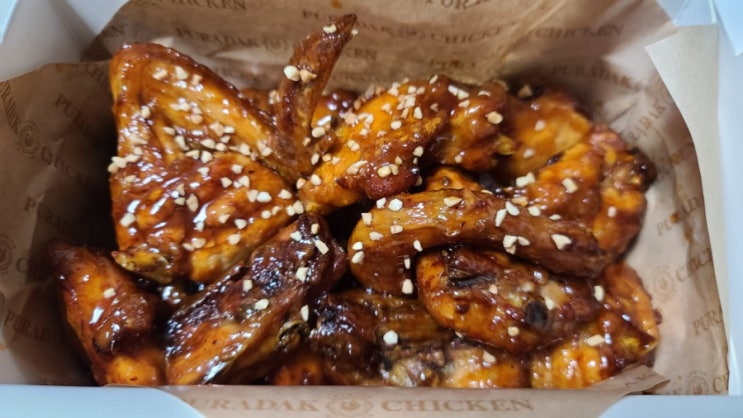  푸라닭 치킨의 명품을 만나다 #내돈내먹 #달콤양념 #매드갈릭