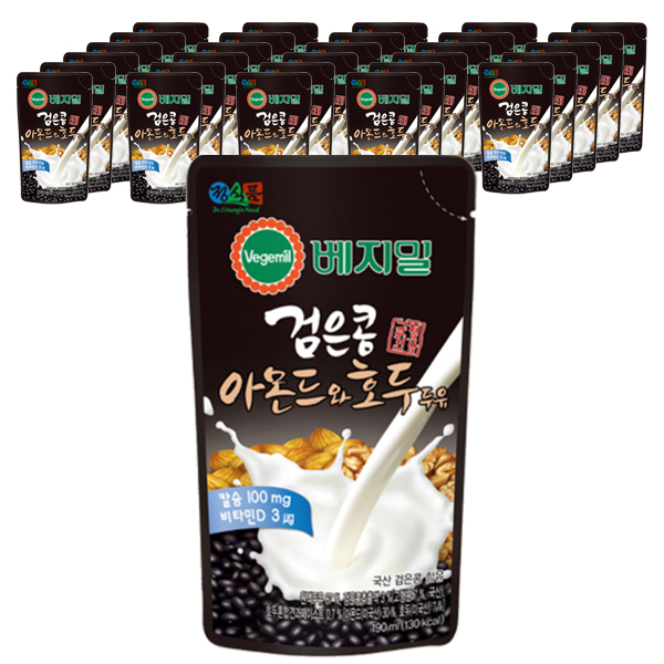 구매평 좋은 베지밀 검은콩 아몬드 호두 두유 파우치, 190ml, 45개(로켓배송) 좋아요 구매평 좋은 베지밀 검은콩 아몬드 호두 두유 파우치, 190ml, 45개(로켓배송) 좋아요