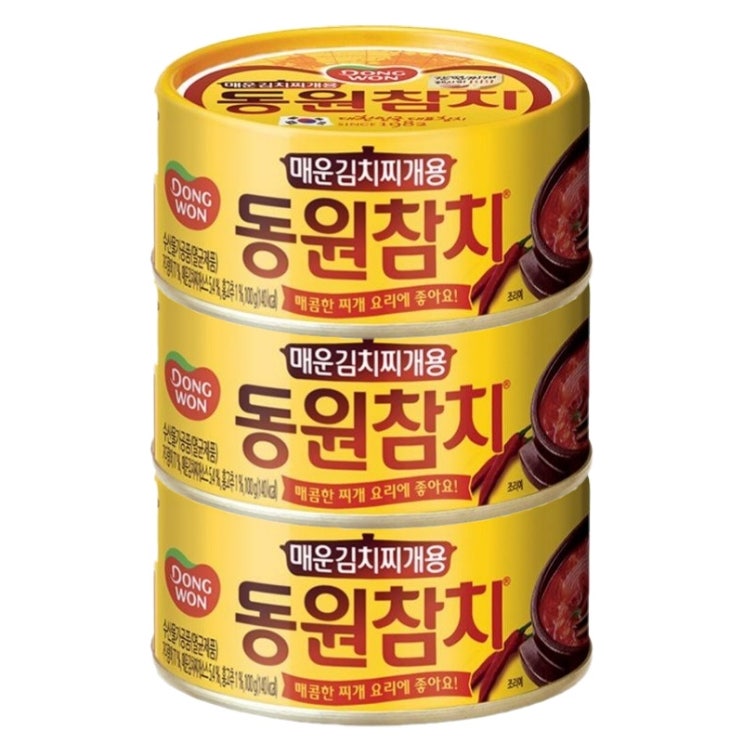 핵가성비 좋은 동원참치 매운 김치찌개용 참치, 150g, 3개(로켓배송) ··· 핵가성비 좋은 동원참치 매운 김치찌개용 참치, 150g, 3개(로켓배송) ···