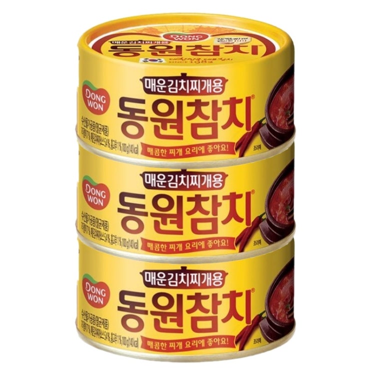 핵가성비 좋은 동원참치 매운 김치찌개용 참치, 150g, 3개(로켓배송) ···