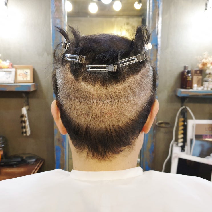  남자 뒷머리 상고 디자인 자연스럽게 만들어요