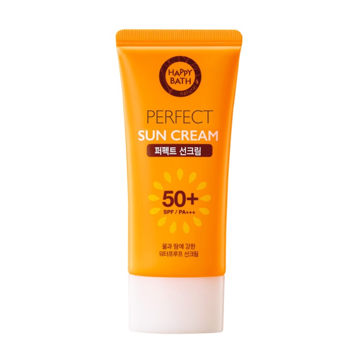 많이 찾는 해피바스 퍼펙트 선크림 SPF50+ PA+++, 80g, 1개(로켓배송) ···