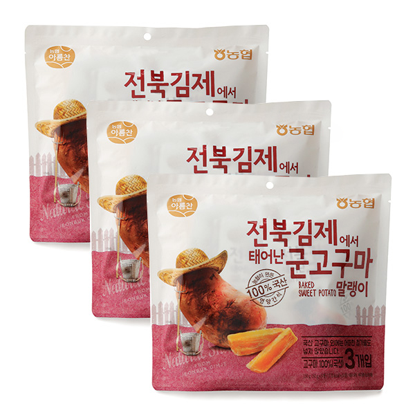 가성비 뛰어난 농협 군고구마 말랭이, 150g, 3개(로켓배송) 좋아요 가성비 뛰어난 농협 군고구마 말랭이, 150g, 3개(로켓배송) 좋아요