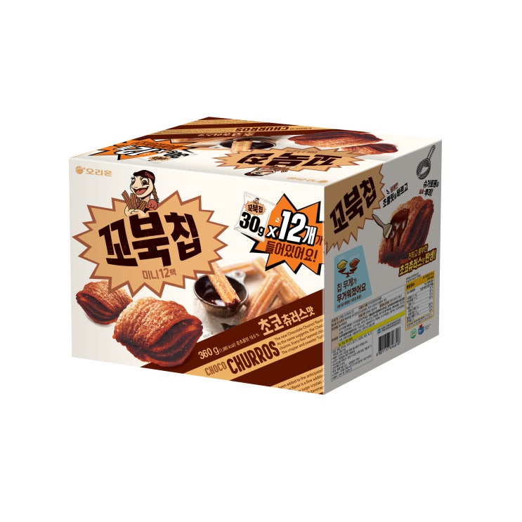 갓성비 좋은 꼬북칩 오리온 초코츄러스 미니 과자, 30g, 12개 추천합니다 갓성비 좋은 꼬북칩 오리온 초코츄러스 미니 과자, 30g, 12개 추천합니다