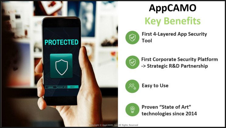앱캐모, 모바일 앱보안 난독화, 위변조방지 솔루션 AppCAMO-Android 출시