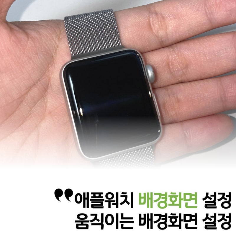 애플워치 배경화면 설정 / 움직이는 이미지 배경화면 설정하는 방법까지!