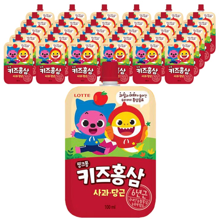 최근 많이 팔린 롯데칠성음료 핑크퐁 키즈홍삼 사과당근, 100ml, 40개(로켓배송) 추천해요 최근 많이 팔린 롯데칠성음료 핑크퐁 키즈홍삼 사과당근, 100ml, 40개(로켓배송) 추천해요