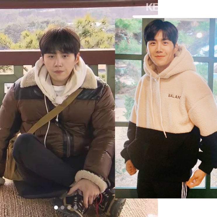  1박2일 김선호 패션 패딩 자켓 운동화 맨투맨 후디 남자옷