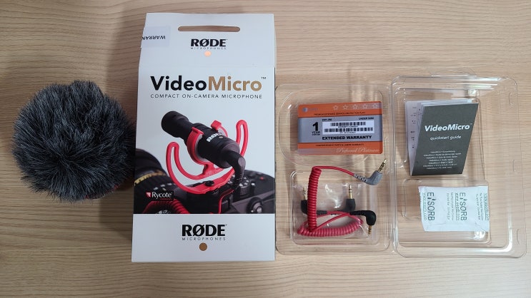  [판매완료] RODE 비디오마이크로 & SC-7 변환케이블 #지향성마이크 #VideoMicro #브이로그용