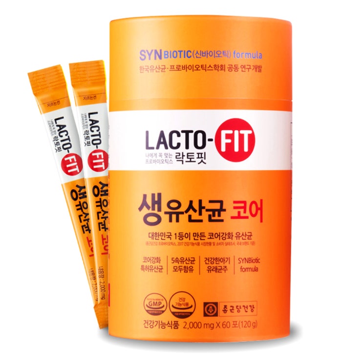 인기 많은 종근당 락토핏 생유산균 코어, 120g, 1개 추천해요