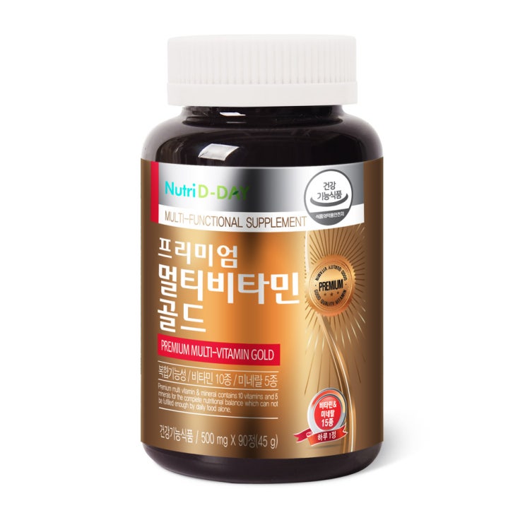 갓성비 좋은 뉴트리디데이 프리미엄 멀티비타민 골드 90정, 1개(로켓배송) 좋아요 갓성비 좋은 뉴트리디데이 프리미엄 멀티비타민 골드 90정, 1개(로켓배송) 좋아요