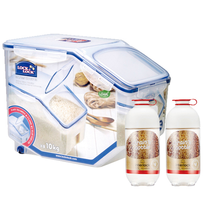 후기가 정말 좋은 락앤락 쌀통 10 kg + 인터락 잡곡통 1 L x 2p, 1세트(로켓배송) ··· 후기가 정말 좋은 락앤락 쌀통 10 kg + 인터락 잡곡통 1 L x 2p, 1세트(로켓배송) ···