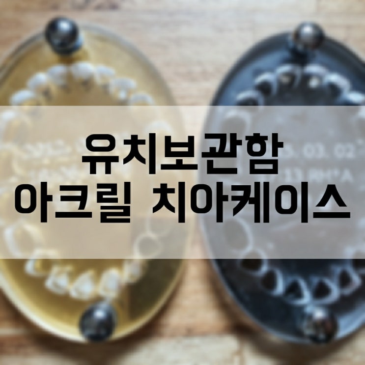  잇츠토이 네이밍 유치보관함 아크릴 치아케이스