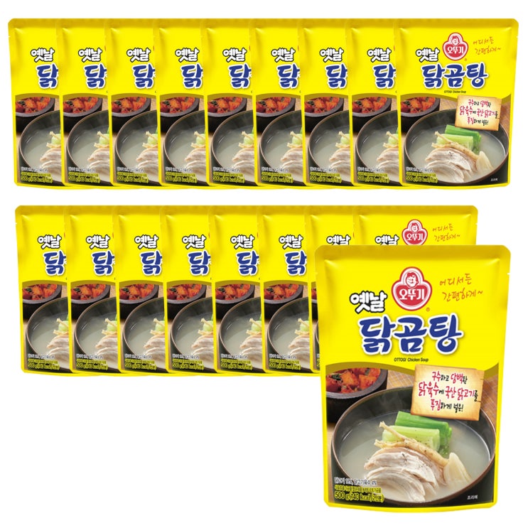 후기가 정말 좋은 오뚜기 닭곰탕, 500g, 18개입(로켓배송) 추천합니다