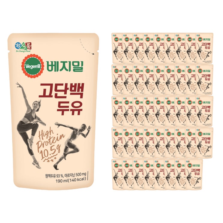 가성비 좋은 베지밀 고단백 두유 파우치, 190ml, 45개(로켓배송) 좋아요 가성비 좋은 베지밀 고단백 두유 파우치, 190ml, 45개(로켓배송) 좋아요