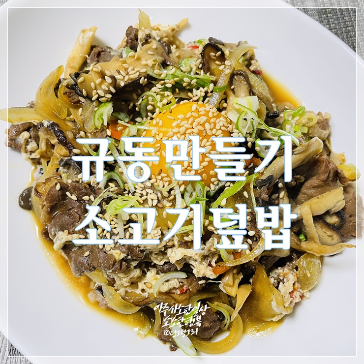  규동만들기 아주 간단하게 만드는 일본식 소고기덮밥