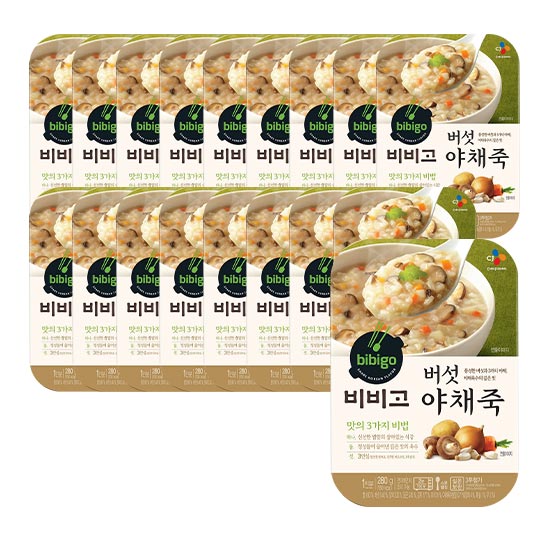 가성비갑 비비고 버섯 야채죽, 280g, 18개입(로켓배송) 추천합니다 가성비갑 비비고 버섯 야채죽, 280g, 18개입(로켓배송) 추천합니다