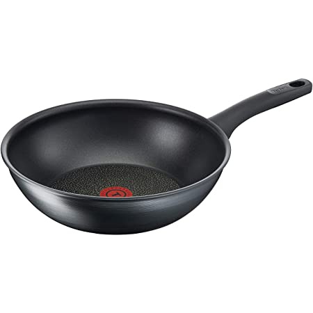 당신만 모르는 Tefal Titanium Fusion G12419 Wok 28 cm (Titanium Excellence Non-Stick 코팅 Thermo-Spot 하드 퓨전 추