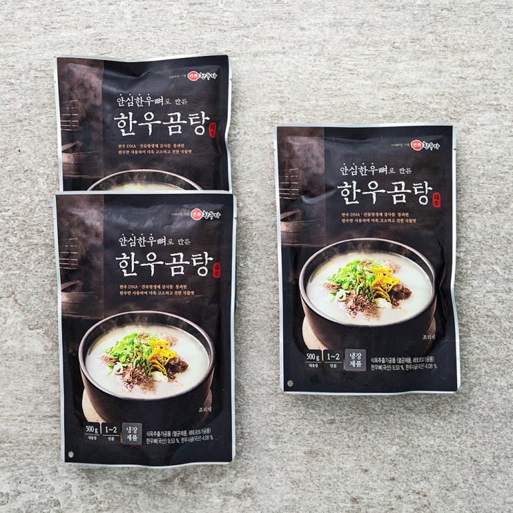 잘팔리는 안심한우뼈로 만든 한우곰탕, 500g, 3개(로켓배송) 추천합니다 잘팔리는 안심한우뼈로 만든 한우곰탕, 500g, 3개(로켓배송) 추천합니다
