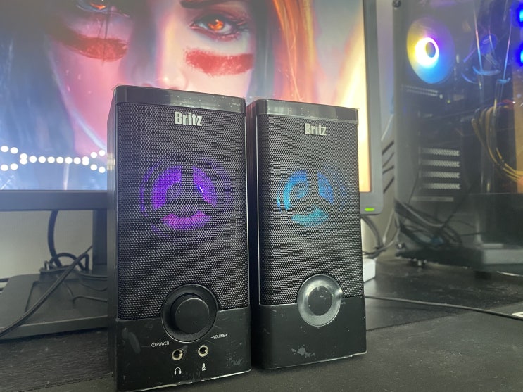  브리츠 스피커 2채널 USB(BZ-505 ROLL) - 가성비 끝판왕