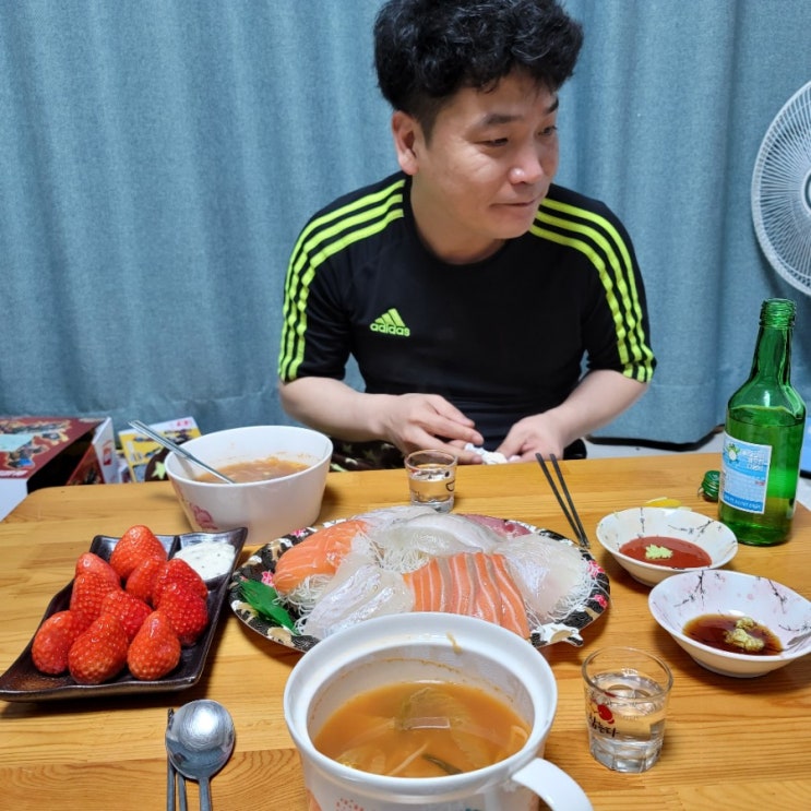  안산초지동 수산물시장 버금가는 큐엔씨마트 모듬회