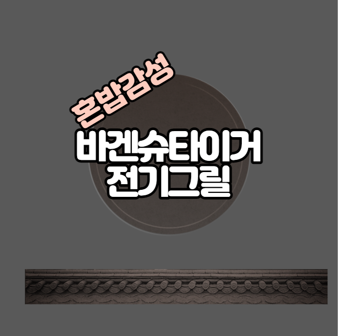  바겐슈타이거 전기그릴 혼밥도 감성있게 엣지있게!