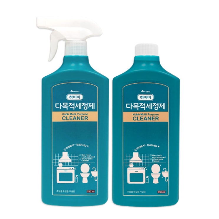 당신만 모르는 하비비 다목적세정제 본품 750ml+리필 750ml 기름 때 제거 좋아요 당신만 모르는 하비비 다목적세정제 본품 750ml+리필 750ml 기름 때 제거 좋아요