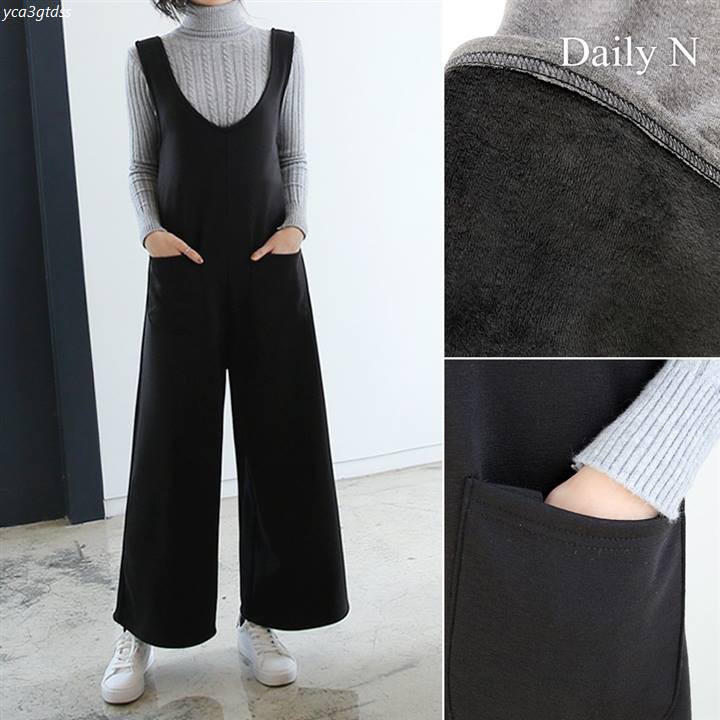  [대박할인] 데일리앤 보니 융 기모 와이드 점프수트 19,500 원 35% 할인