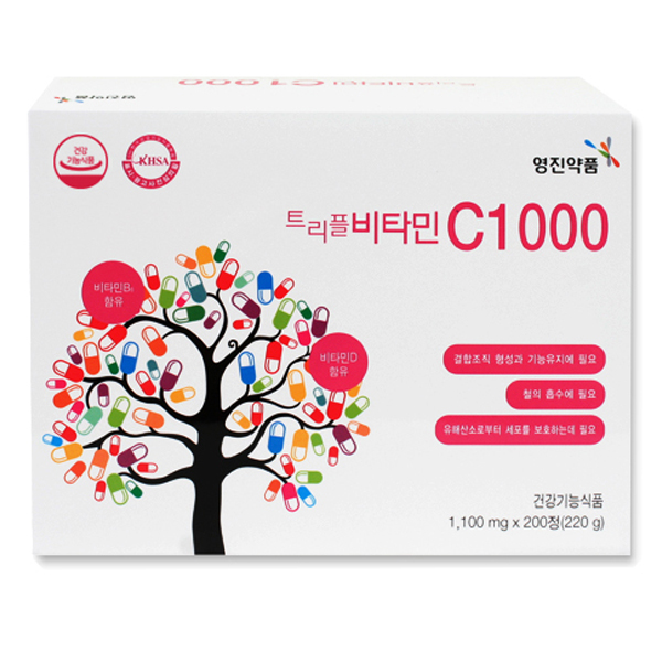 많이 팔린 영진약품 트리플 비타민 C1000, 200정, 1개(로켓배송) 추천해요 많이 팔린 영진약품 트리플 비타민 C1000, 200정, 1개(로켓배송) 추천해요