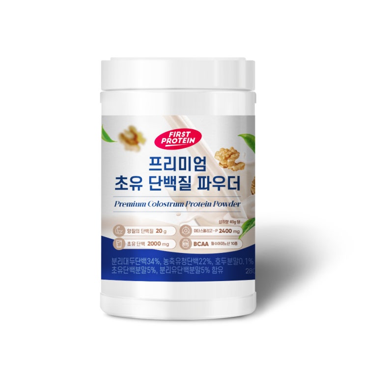 가성비갑 퍼스트프로틴 프리미엄 초유 단백질 파우더, 1개, 280g(로켓배송) ···