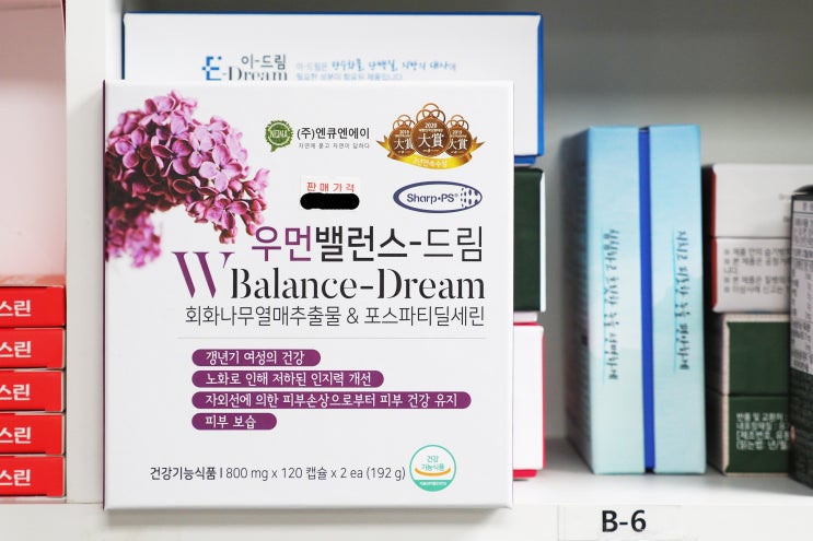  <우먼밸런스드림> 회화나무열매추출물(소포리코사이드), 포스파티딜세린/갱년기 여성, 인지력개선