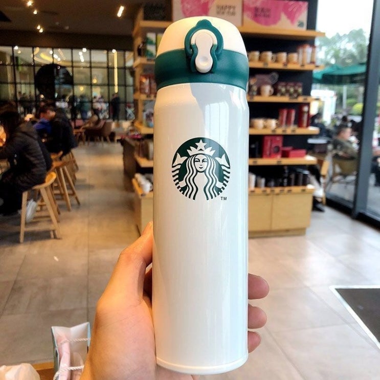 인기 급상승인 스타벅스 원터치 텀블러 온도유지 지속 420ml, 화이트 좋아요 인기 급상승인 스타벅스 원터치 텀블러 온도유지 지속 420ml, 화이트 좋아요