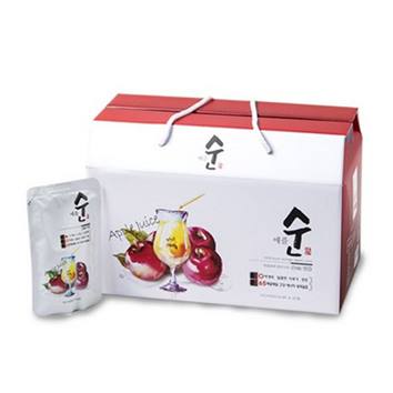  [특가제품] 애플순 리얼 사과즙 30포 30포 빨대증정 110ml 당일배송 21,900 원 27% 할인~