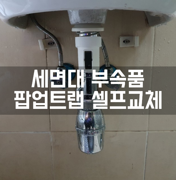  세면대 부속품 세면기 팝업트랩 셀프교체