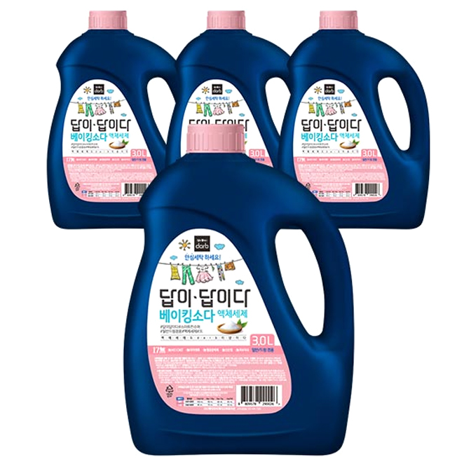 후기가 좋은 답이답이다 베이킹소다 일반드럼겸용 세제, 3L, 4개(로켓배송) 추천해요 후기가 좋은 답이답이다 베이킹소다 일반드럼겸용 세제, 3L, 4개(로켓배송) 추천해요