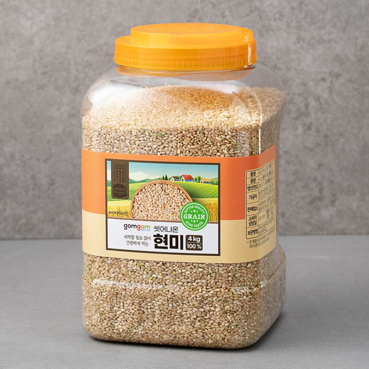 가성비 뛰어난 곰곰 씻어나온 현미, 4kg, 1개(로켓배송) 추천합니다 가성비 뛰어난 곰곰 씻어나온 현미, 4kg, 1개(로켓배송) 추천합니다